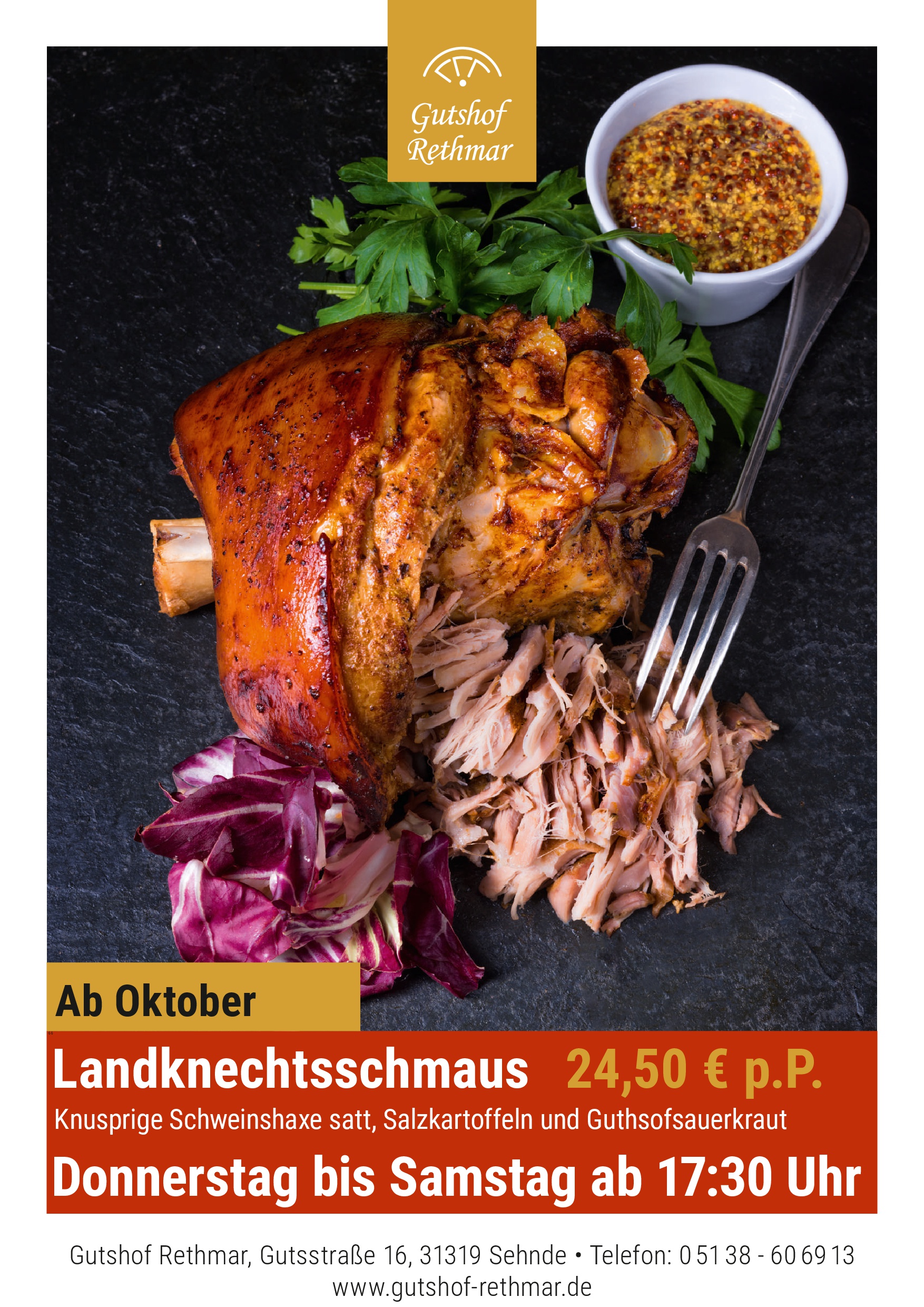 Unser Landknechtschmaus: Donnerstag, Freitag und Samstag Unser Landknechtsschmaus!
